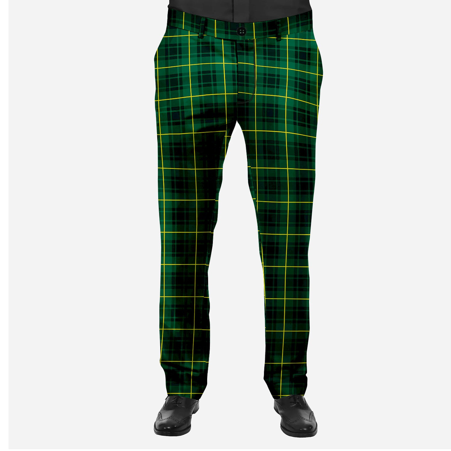 ScotsTee Shop Scottish MacArthur Modern Men's Tartan Trousers Plaid Trews - Regular Fit