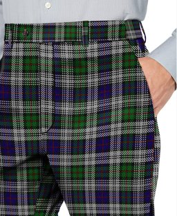 ScotsTee Shop Scottish MacKinlay Dress Men's Tartan Trousers Plaid Trews - Regular Fit