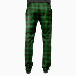 ScotsTee Shop Scottish MacAuley of Lewis Men's Tartan Trousers Plaid Trews - Regular Fit