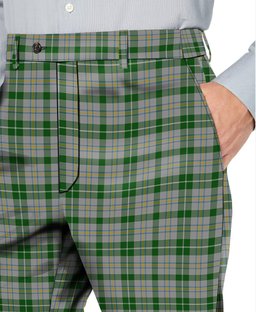 ScotsTee Shop Scottish MacGiboney Dress Men's Tartan Trousers Plaid Trews - Regular Fit