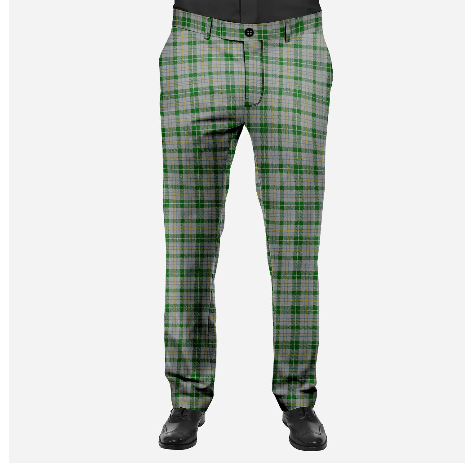 ScotsTee Shop Scottish MacGiboney Dress Men's Tartan Trousers Plaid Trews - Regular Fit