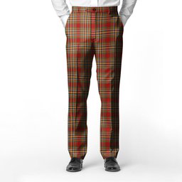 ScotsTee Shop Scottish MacKintosh Chief Men's Tartan Trousers Plaid Trews - Regular Fit