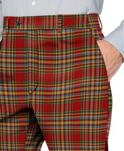 ScotsTee Shop Scottish MacKintosh Chief Men's Tartan Trousers Plaid Trews - Regular Fit