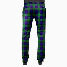 ScotsTee Shop Scottish MacKinlay Modern Men's Tartan Trousers Plaid Trews - Regular Fit