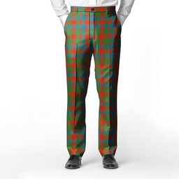ScotsTee Shop Scottish MacGowan Ancient Men's Tartan Trousers Plaid Trews - Regular Fit