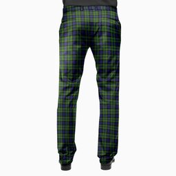 ScotsTee Shop Scottish MacNeil of Colonsay Men's Tartan Trousers Plaid Trews - Regular Fit