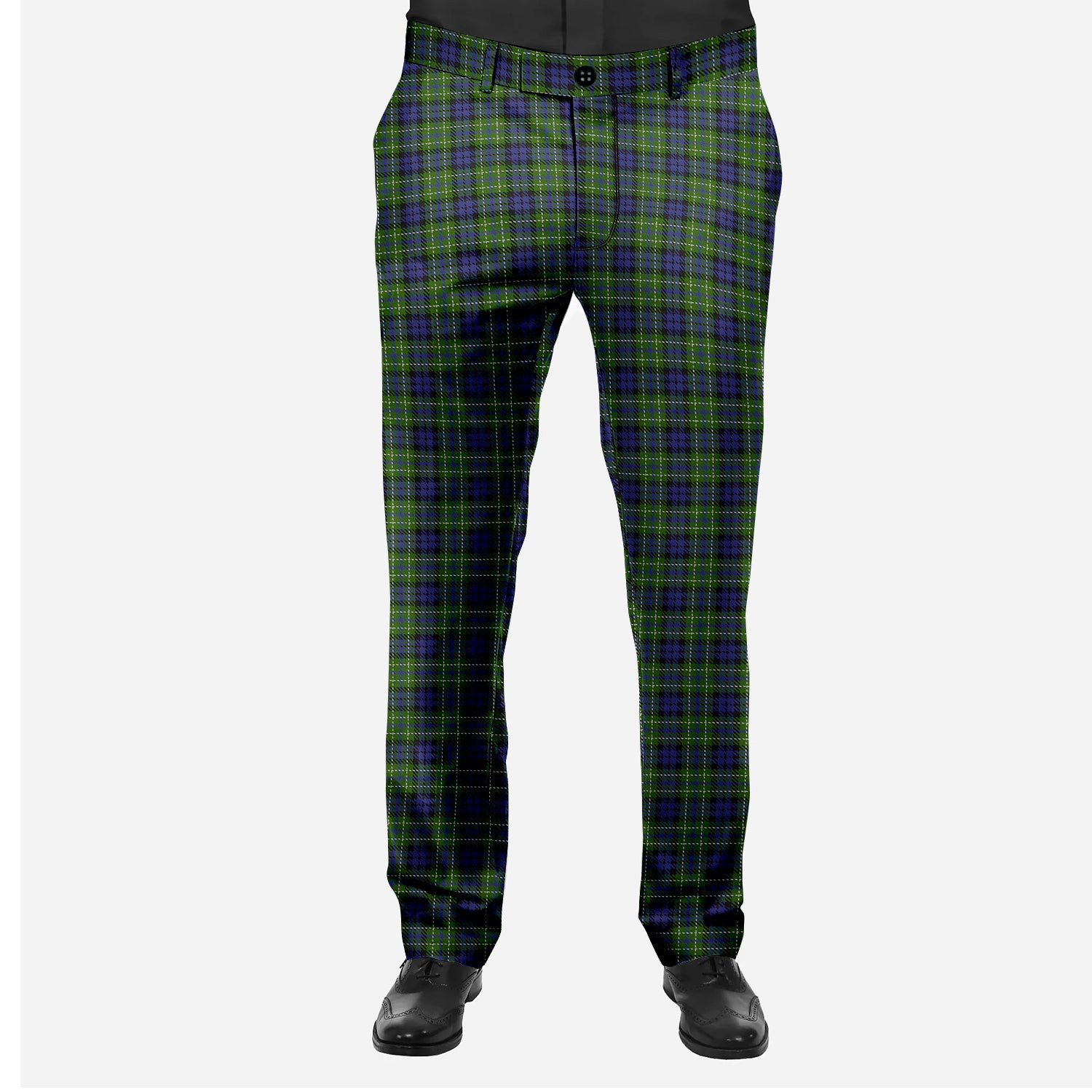 ScotsTee Shop Scottish MacNeil of Colonsay Men's Tartan Trousers Plaid Trews - Regular Fit