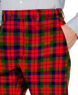 ScotsTee Shop Scottish MacNachten Modern Men's Tartan Trousers Plaid Trews - Regular Fit