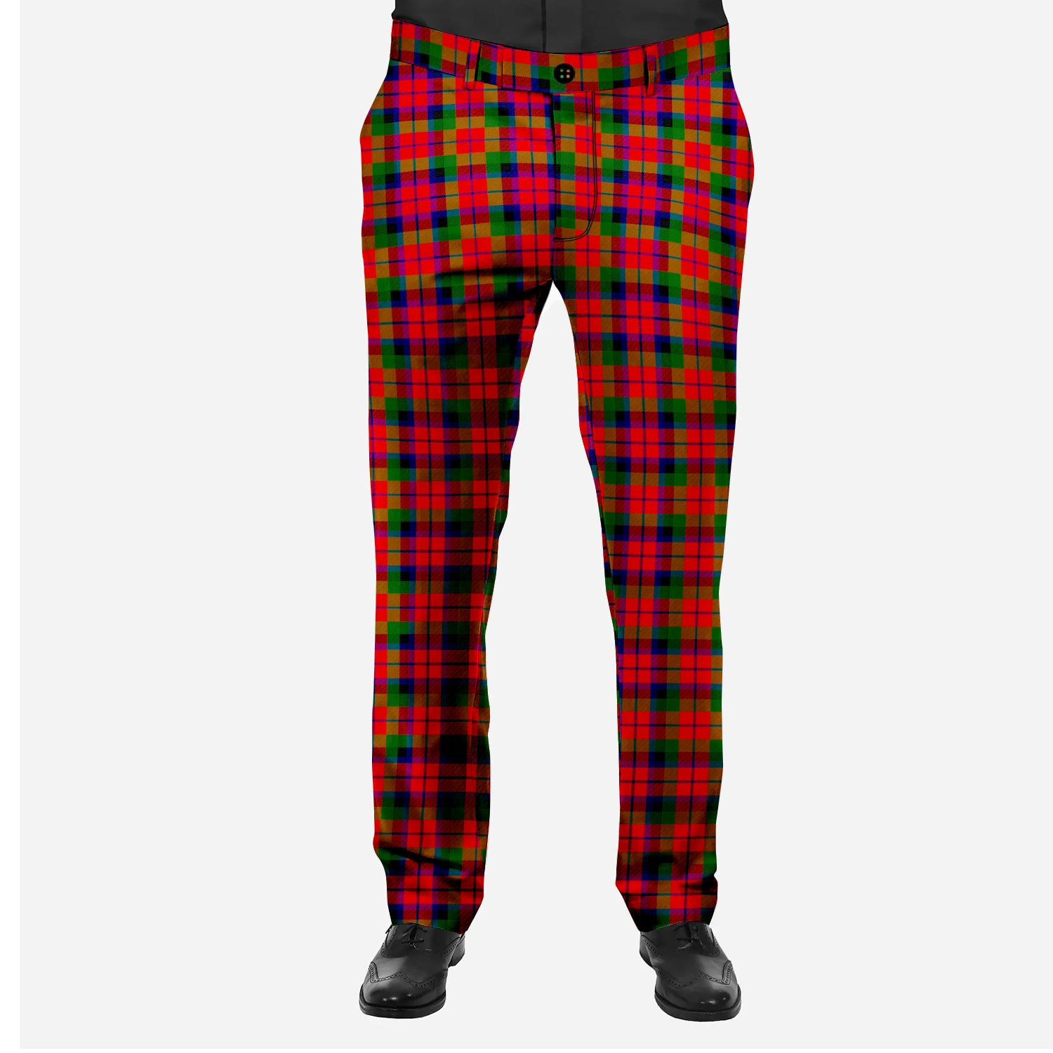 ScotsTee Shop Scottish MacNachten Modern Men's Tartan Trousers Plaid Trews - Regular Fit