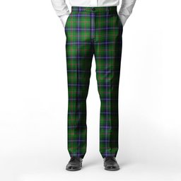ScotsTee Shop Scottish Kirby Men's Tartan Trousers Plaid Trews - Regular Fit