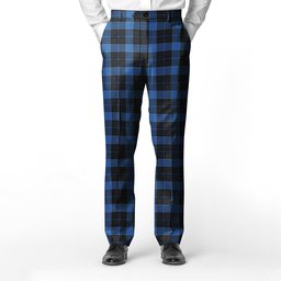 ScotsTee Shop Scottish Lynn Men's Tartan Trousers Plaid Trews - Regular Fit
