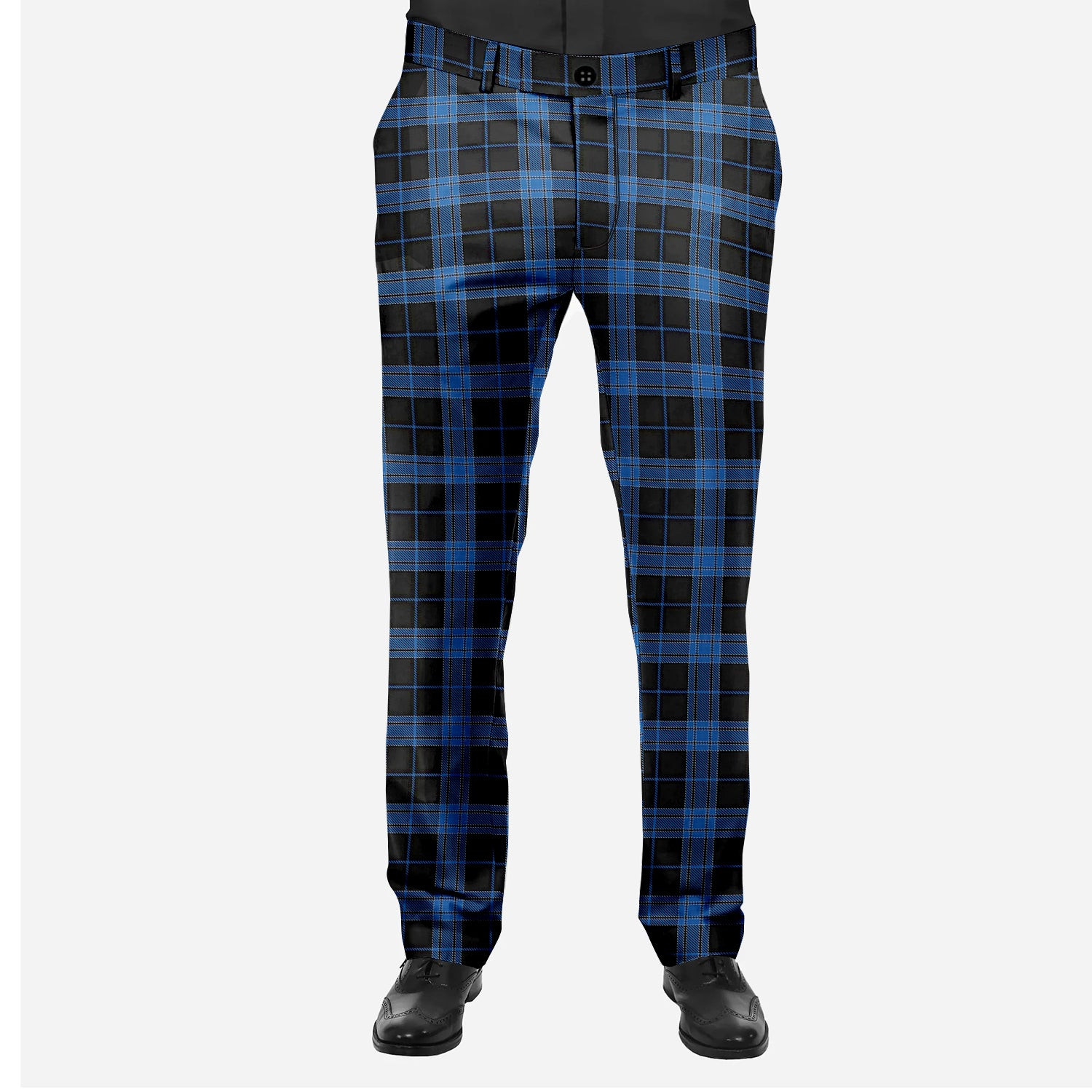 ScotsTee Shop Scottish Lynn Men's Tartan Trousers Plaid Trews - Regular Fit