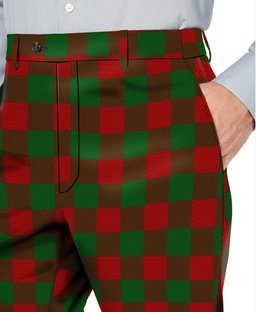 ScotsTee Shop Scottish Moncreiffe Men's Tartan Trousers Plaid Trews - Regular Fit
