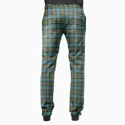 ScotsTee Shop Scottish Paisley District Men's Tartan Trousers Plaid Trews - Regular Fit