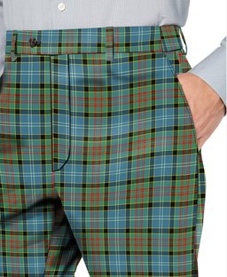 ScotsTee Shop Scottish Paisley District Men's Tartan Trousers Plaid Trews - Regular Fit