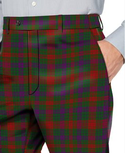 ScotsTee Shop Scottish Ross Wilsons_ Men's Tartan Trousers Plaid Trews - Regular Fit