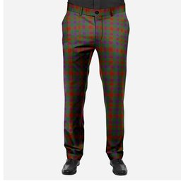 ScotsTee Shop Scottish Ross Wilsons_ Men's Tartan Trousers Plaid Trews - Regular Fit