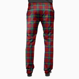 ScotsTee Shop Scottish Ruthven VS Men's Tartan Trousers Plaid Trews - Regular Fit