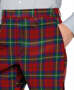 ScotsTee Shop Scottish Ruthven VS Men's Tartan Trousers Plaid Trews - Regular Fit