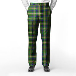 ScotsTee Shop Scottish Reid Green SC Men's Tartan Trousers Plaid Trews - Regular Fit
