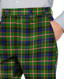 ScotsTee Shop Scottish Reid Green SC Men's Tartan Trousers Plaid Trews - Regular Fit