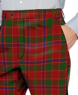 ScotsTee Shop Scottish Monroe Men's Tartan Trousers Plaid Trews - Regular Fit