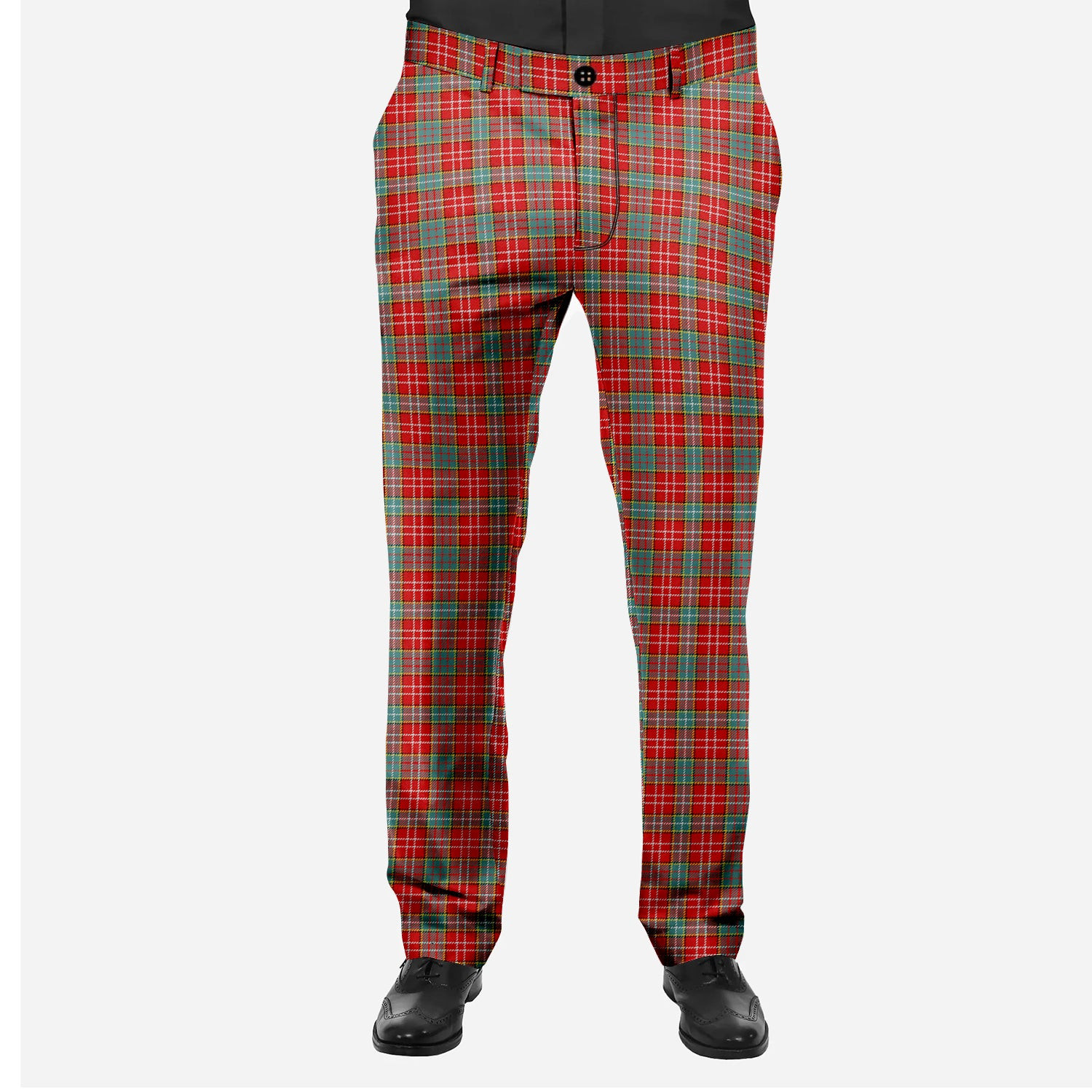 ScotsTee Shop Scottish Ogilvie (Ogilvy) Modern Men's Tartan Trousers Plaid Trews - Regular Fit
