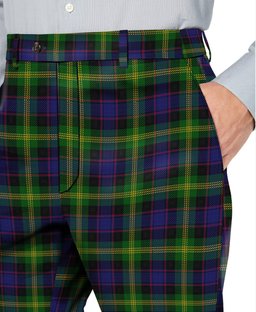 ScotsTee Shop Scottish Watson Men's Tartan Trousers Plaid Trews - Regular Fit