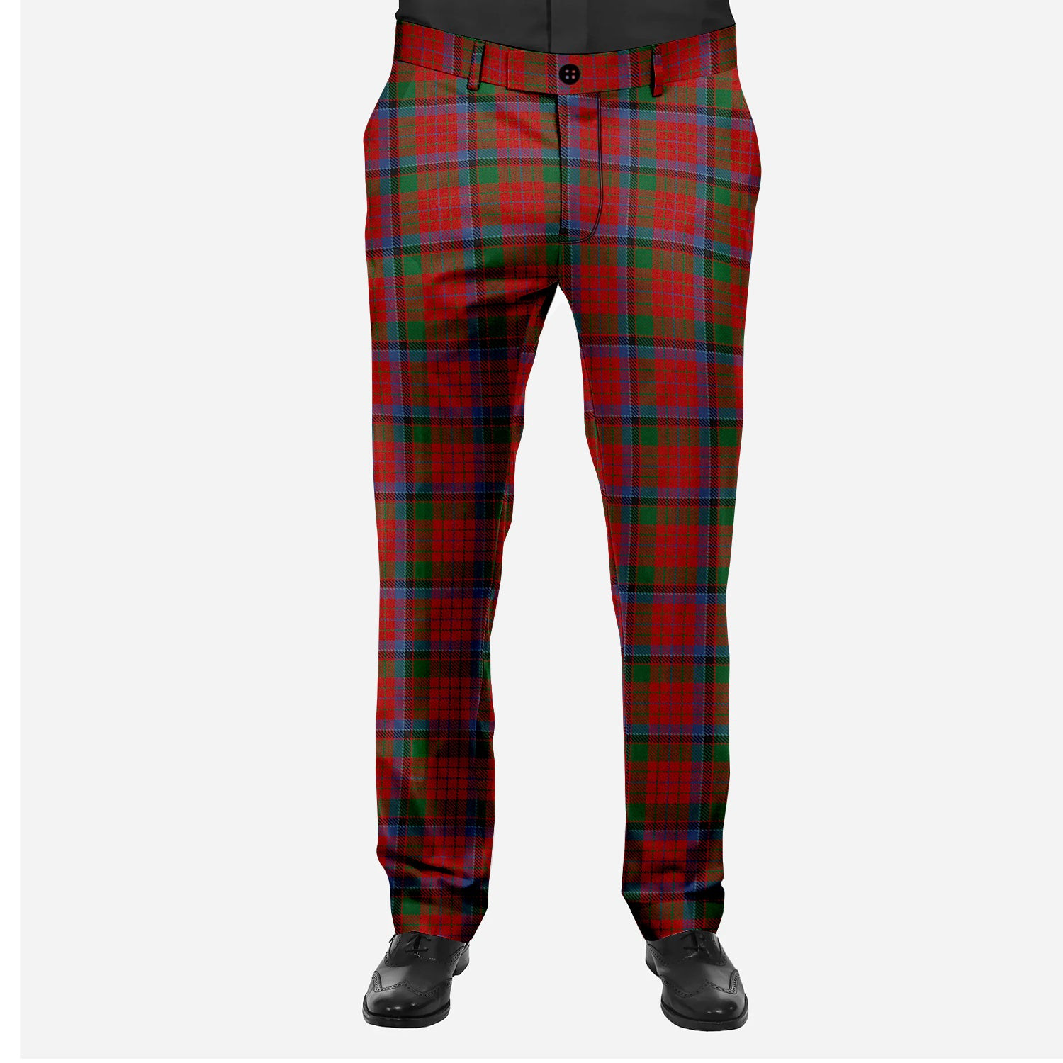 ScotsTee Shop Scottish Nicolson Men's Tartan Trousers Plaid Trews - Regular Fit