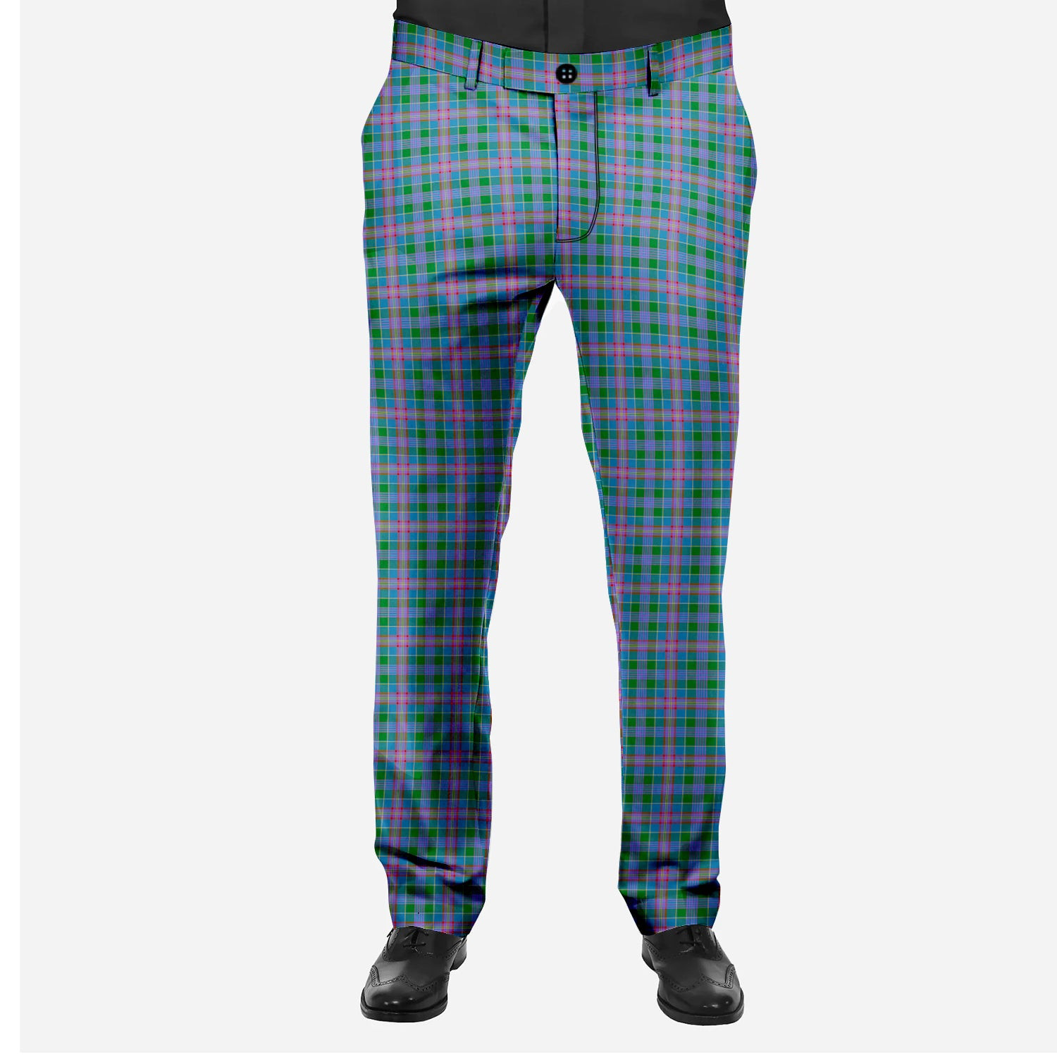ScotsTee Shop Scottish Ralston Men's Tartan Trousers Plaid Trews - Regular Fit