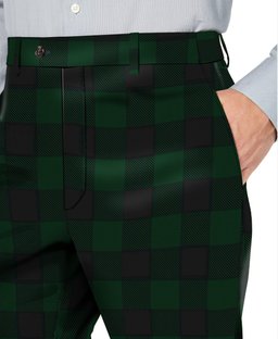 ScotsTee Shop Scottish Rob Roy Hunting Men's Tartan Trousers Plaid Trews - Regular Fit