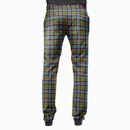 ScotsTee Shop Scottish Norvill Men's Tartan Trousers Plaid Trews - Regular Fit