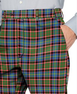 ScotsTee Shop Scottish Norvill Men's Tartan Trousers Plaid Trews - Regular Fit
