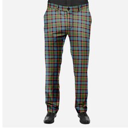 ScotsTee Shop Scottish Norvill Men's Tartan Trousers Plaid Trews - Regular Fit