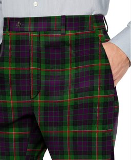 ScotsTee Shop Scottish Paget Men's Tartan Trousers Plaid Trews - Regular Fit