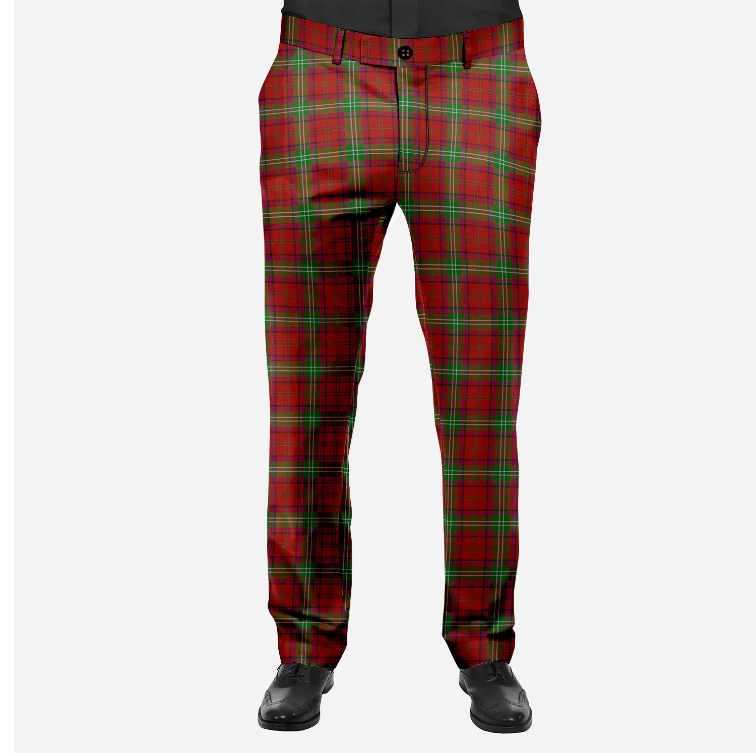 ScotsTee Shop Scottish Seton Men's Tartan Trousers Plaid Trews - Regular Fit