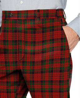ScotsTee Shop Scottish Nicolson W & A Smith Men's Tartan Trousers Plaid Trews - Regular Fit
