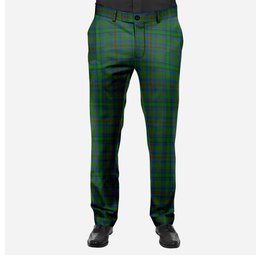 ScotsTee Shop Scottish Moncreiffe of Atholl Men's Tartan Trousers Plaid Trews - Regular Fit