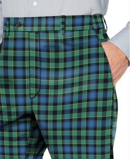 ScotsTee Shop Scottish Mouat Men's Tartan Trousers Plaid Trews - Regular Fit