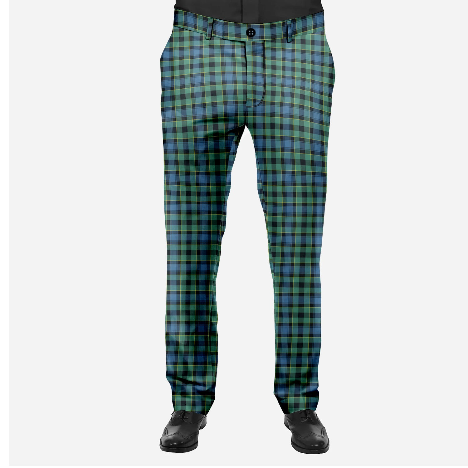 ScotsTee Shop Scottish Mouat Men's Tartan Trousers Plaid Trews - Regular Fit