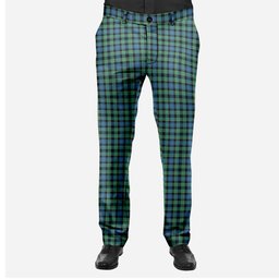 ScotsTee Shop Scottish Mouat Men's Tartan Trousers Plaid Trews - Regular Fit