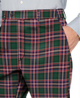 ScotsTee Shop Scottish McFarland Hunting Modern Men's Tartan Trousers Plaid Trews - Regular Fit
