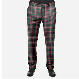 ScotsTee Shop Scottish McFarland Hunting Modern Men's Tartan Trousers Plaid Trews - Regular Fit