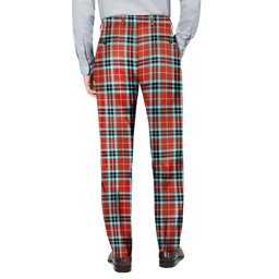 ScotsTee Shop Scottish MacTavish Ancient Men's Tartan Trousers Plaid Trews - Regular Fit