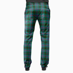 ScotsTee Shop Scottish Wood Ancient Clan Men's Tartan Trousers Plaid Trews - Regular Fit