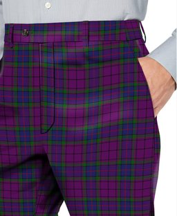 ScotsTee Shop Scottish Wardlaw Men's Tartan Trousers Plaid Trews - Regular Fit