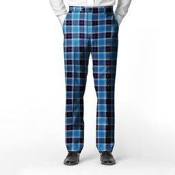 ScotsTee Shop Scottish Strathclyde Men's Tartan Trousers Plaid Trews - Regular Fit