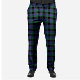 ScotsTee Shop Scottish Meoni Men's Tartan Trousers Plaid Trews - Regular Fit