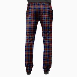ScotsTee Shop Scottish Moon Georgia USA Men's Tartan Trousers Plaid Trews - Regular Fit
