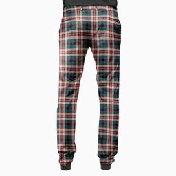 ScotsTee Shop Scottish Robertson Dress Modern Men's Tartan Trousers Plaid Trews - Regular Fit